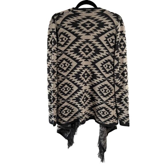 Peyton Jensen Evereve Western Fringe Knit Cardigan Women's Size M Indie Boho - Picture 2 of 5
